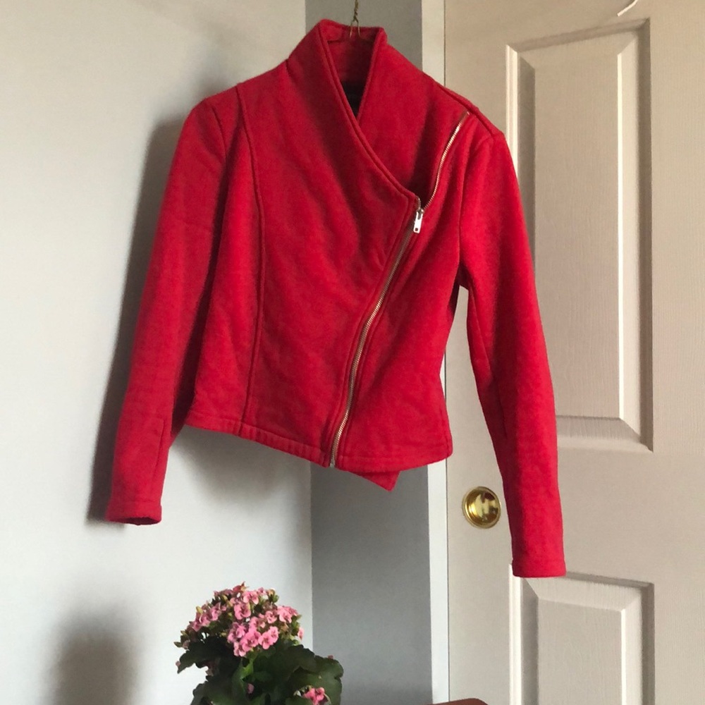 Forever 21// side zipped fashion jacket
